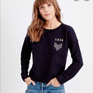 Rails Cashmere Blend Stanford Army Jumper Navy, size Small